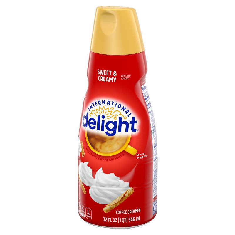 slide 7 of 10, International Delight Sweet & Creamy Coffee Creamer - 32 fl oz, 32 fl oz