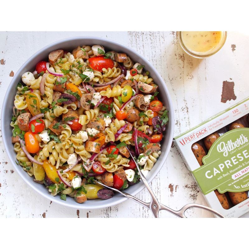 slide 3 of 8, Gilbert's Craft Sausages Gilbert's Craft Sausage Caprese Chicken Sausage - 10oz, 10 oz