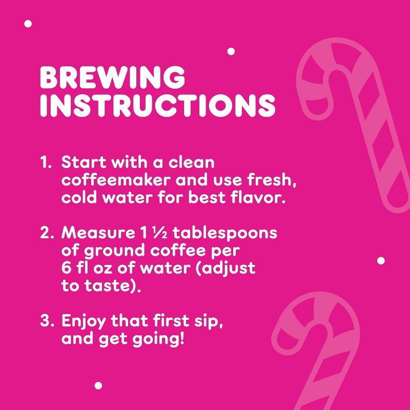 slide 4 of 8, Dunkin' Donuts White Chocolate Peppermint Artificially Flavored Medium Roast Ground Coffee - 11oz, 11 oz
