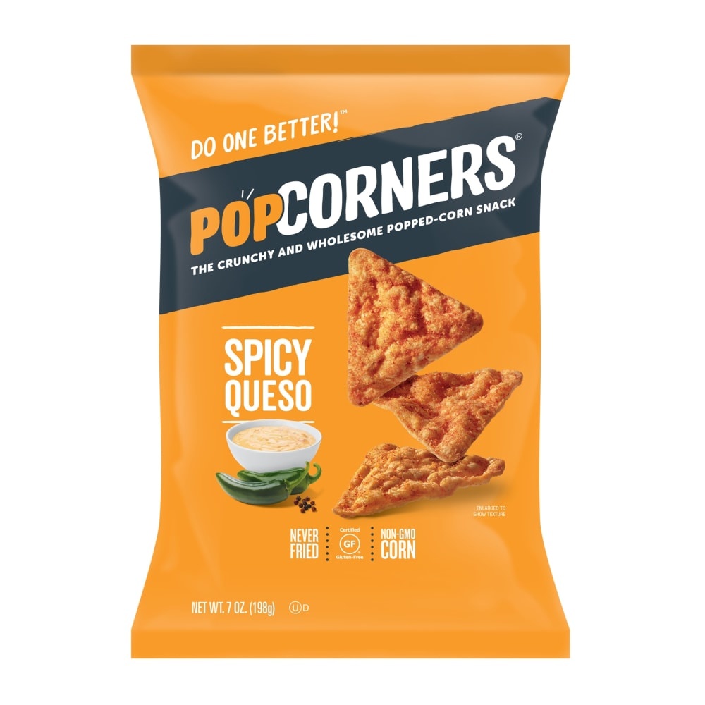 slide 1 of 4, PopCorners Spicy Queso Popped Corn Snack, 7 oz