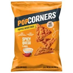 PopCorners The Crunchy And Wholesome Popped-Corn Snack Spicy Queso Flavored 7 Oz