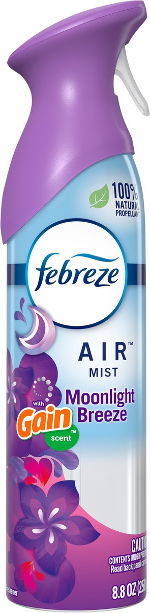 slide 5 of 5, Febreze Air Moonlight Breeze Scent Air Freshener Spray, 8.8 oz