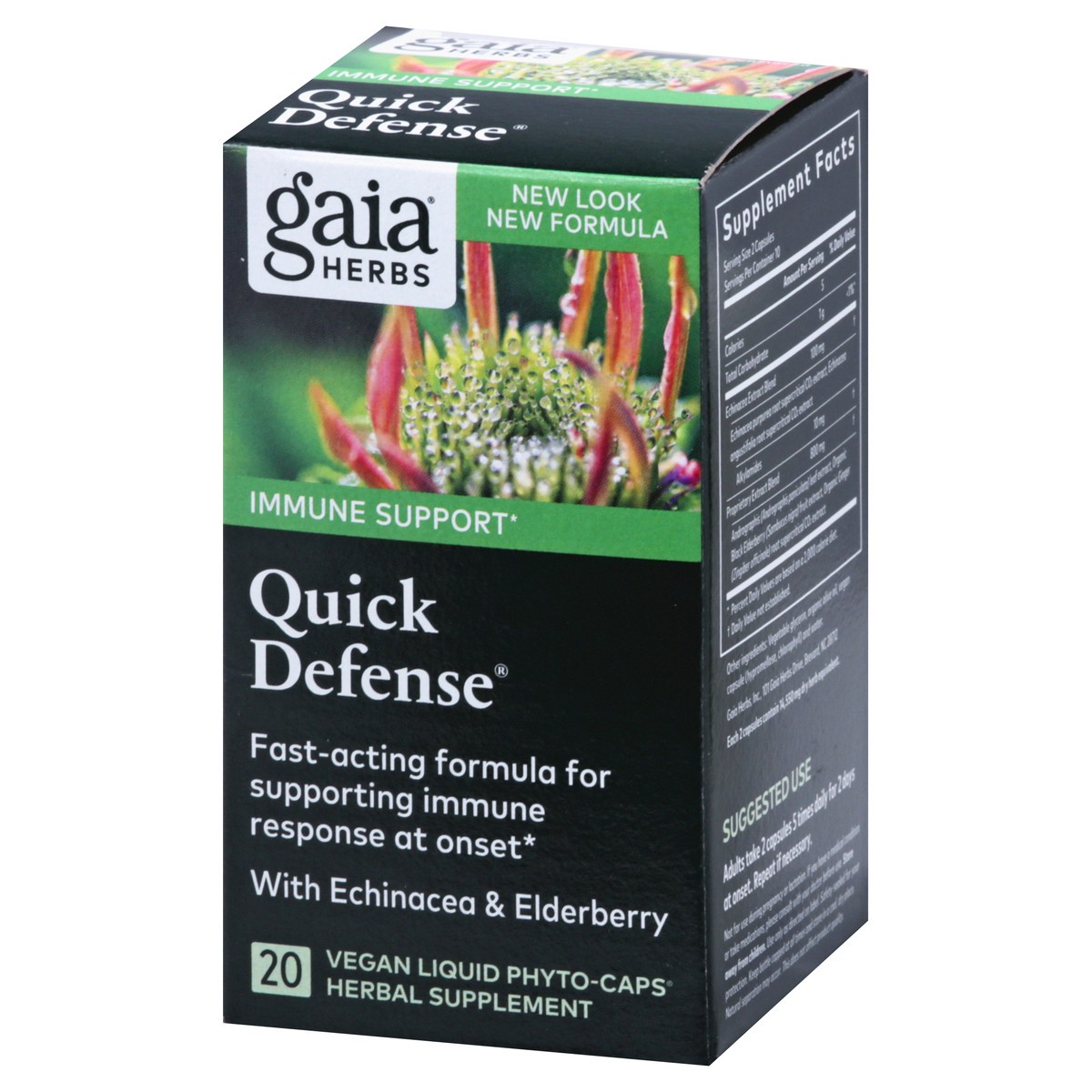 slide 2 of 13, Gaia Herbs Quick Defense Herbal Supplement, 20 ct