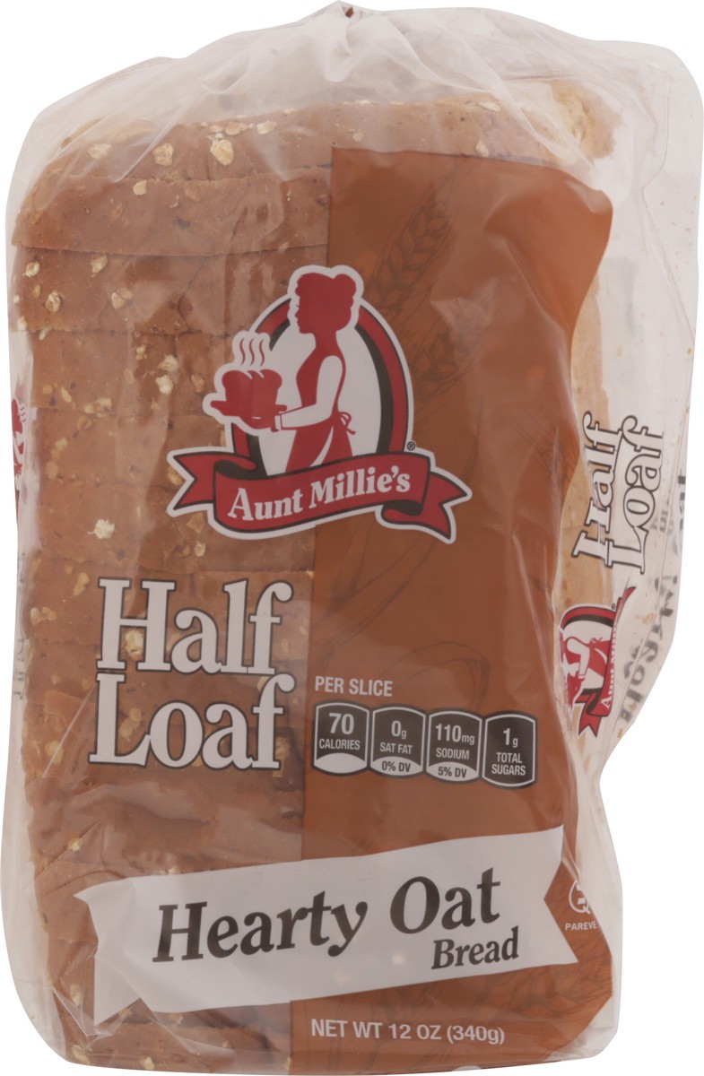slide 14 of 14, Aunt Millie's Half Loaf Hearty Oat Bread 12 oz, 12 oz