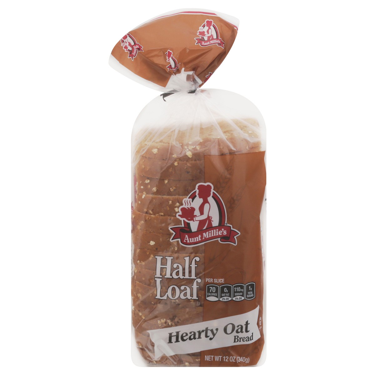 slide 8 of 14, Aunt Millie's Half Loaf Hearty Oat Bread 12 oz, 12 oz