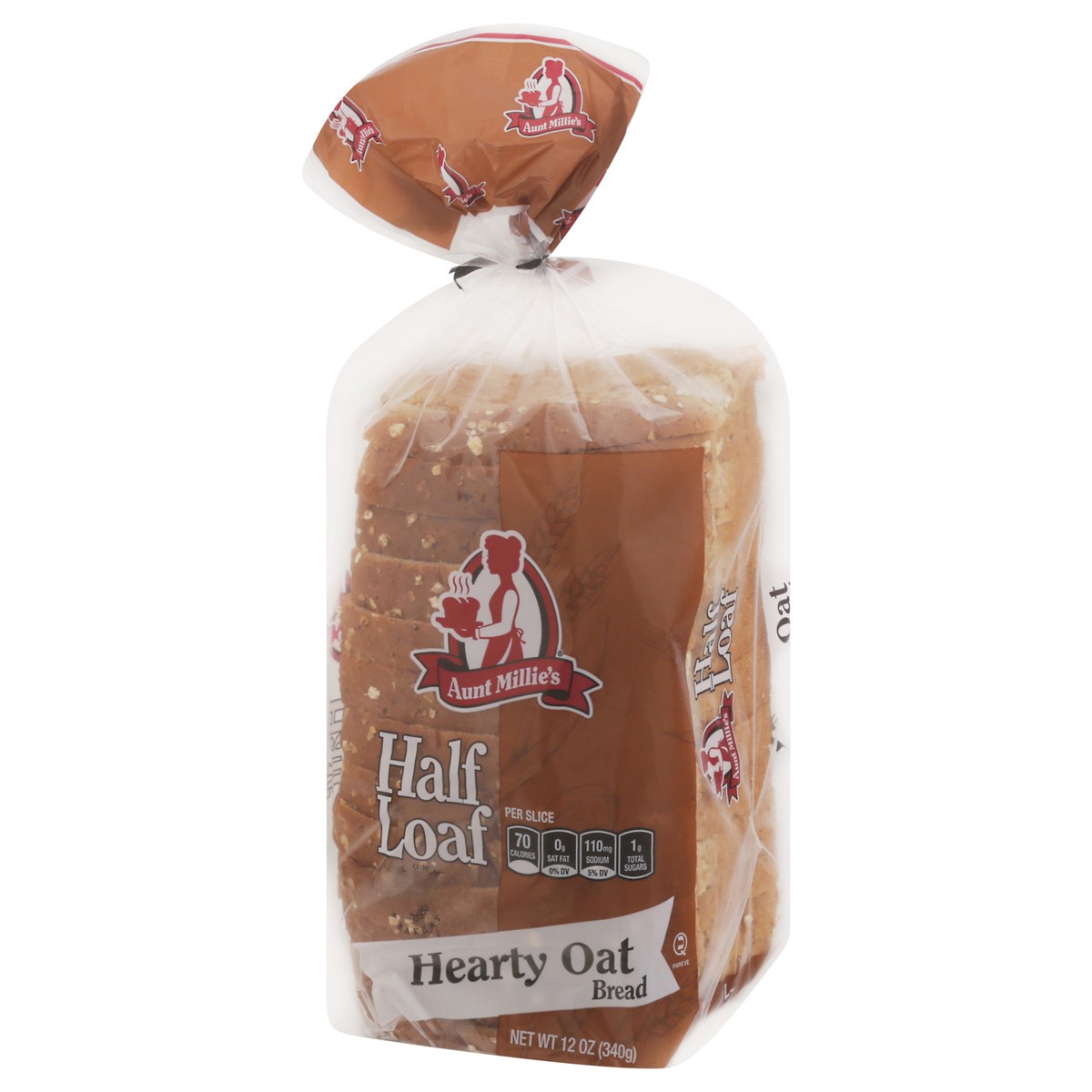 slide 7 of 14, Aunt Millie's Half Loaf Hearty Oat Bread 12 oz, 12 oz