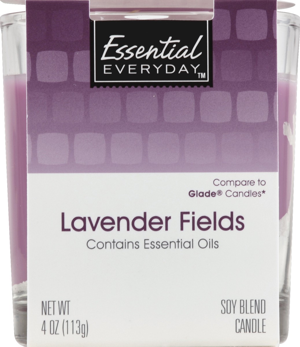 slide 3 of 4, Essential Everyday Candle, Soy Blend, Lavender Fields, 1 ct