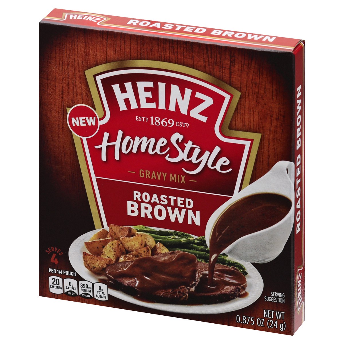 slide 5 of 10, Heinz Home Style Roasted Brown Gravy Mix 0.875 oz, 0.875 oz