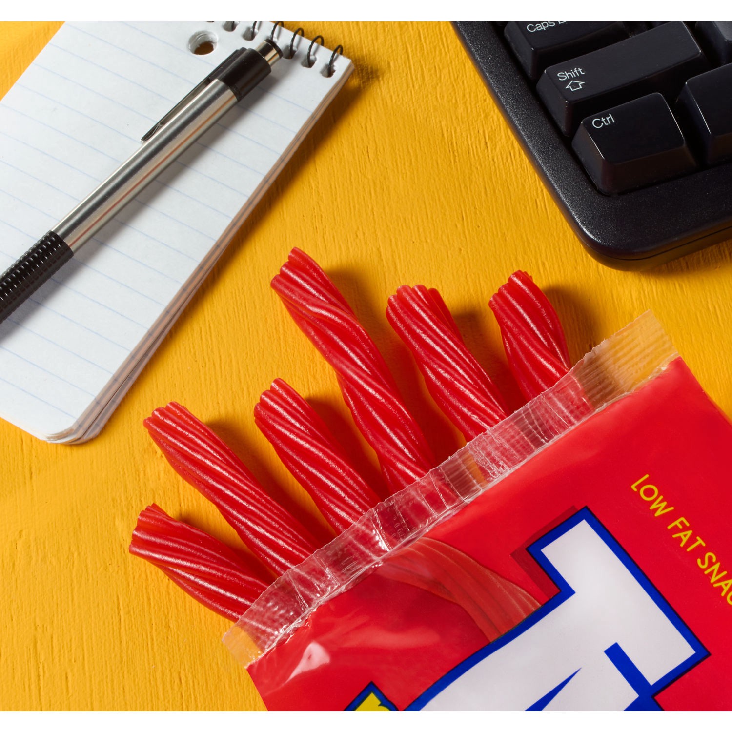 slide 9 of 9, Twizzlers PULL 'N' PEEL Cherry Flavored Licorice Style, Low Fat Candy Big Bag, 28 oz, 28 oz