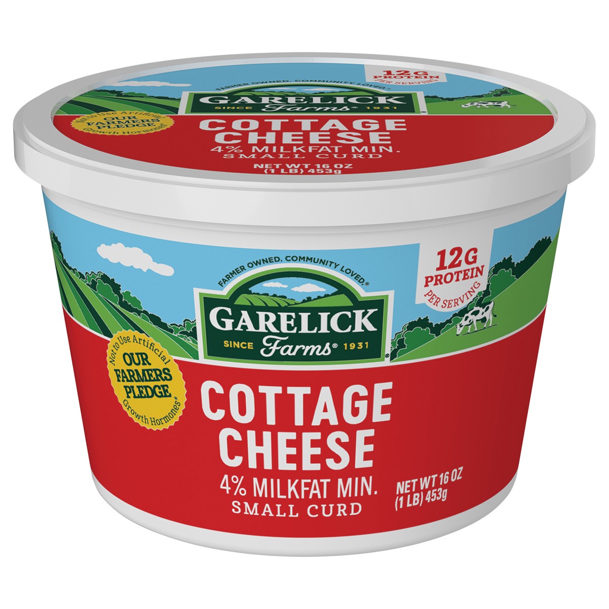 slide 1 of 3, Garelick Farms Cottage Cheese 16 oz, 16 oz