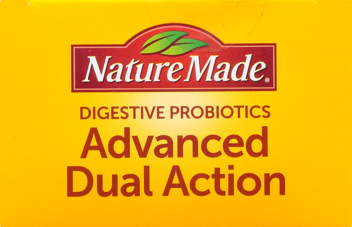 slide 8 of 9, Nature Made Digestive Probiotics Advanced Dual Action, Probiotics for Women and Men, 30 Probiotic Capsules, 30 Day Supply, 30 ct