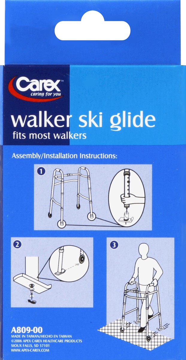 slide 3 of 5, Carex Ski Glide 1 ea, 1 ct