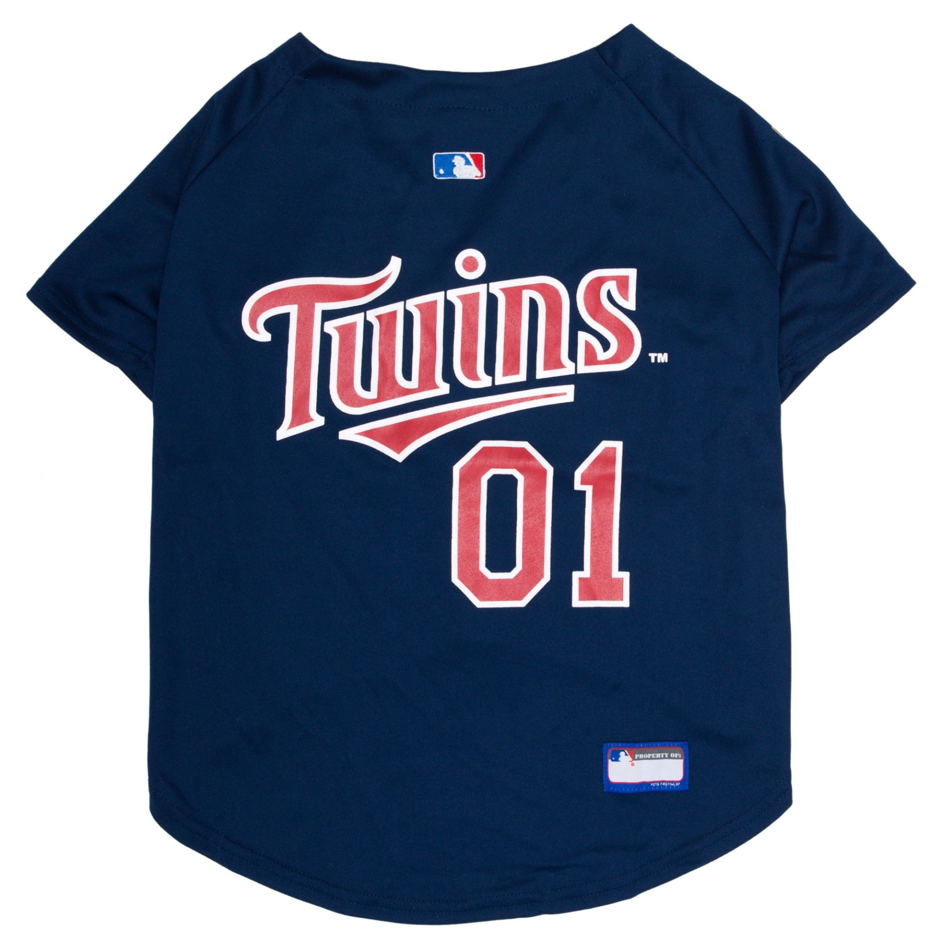 slide 1 of 1, Pets First Minnesota Twins MLB Mesh Jersey, LG