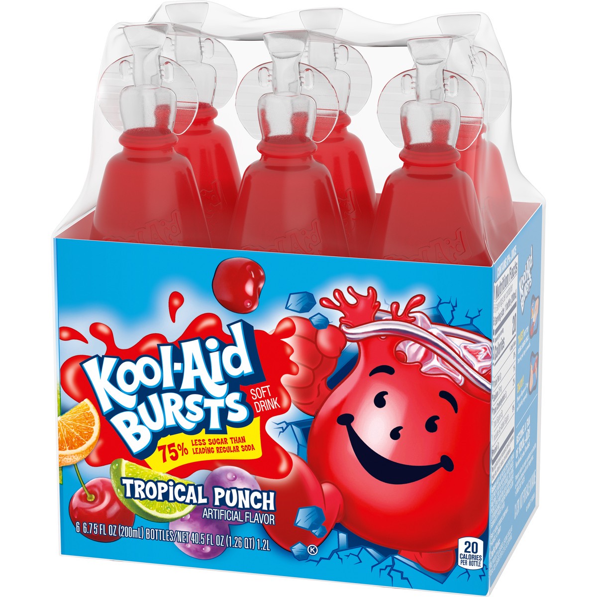 slide 3 of 9, Kool-Aid Bursts Tropical Punch Ready-to-Drink Juice, 6 ct; 6.75 fl oz
