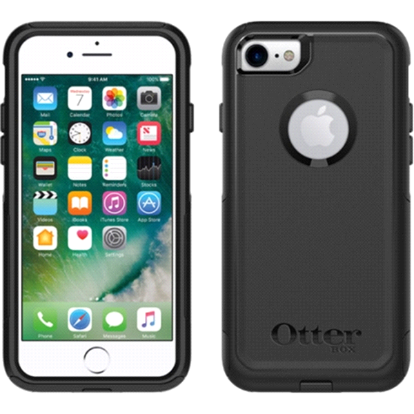 slide 1 of 1, OtterBox Commuter Case for iPhone 7 & 8 in Black, 1 ct