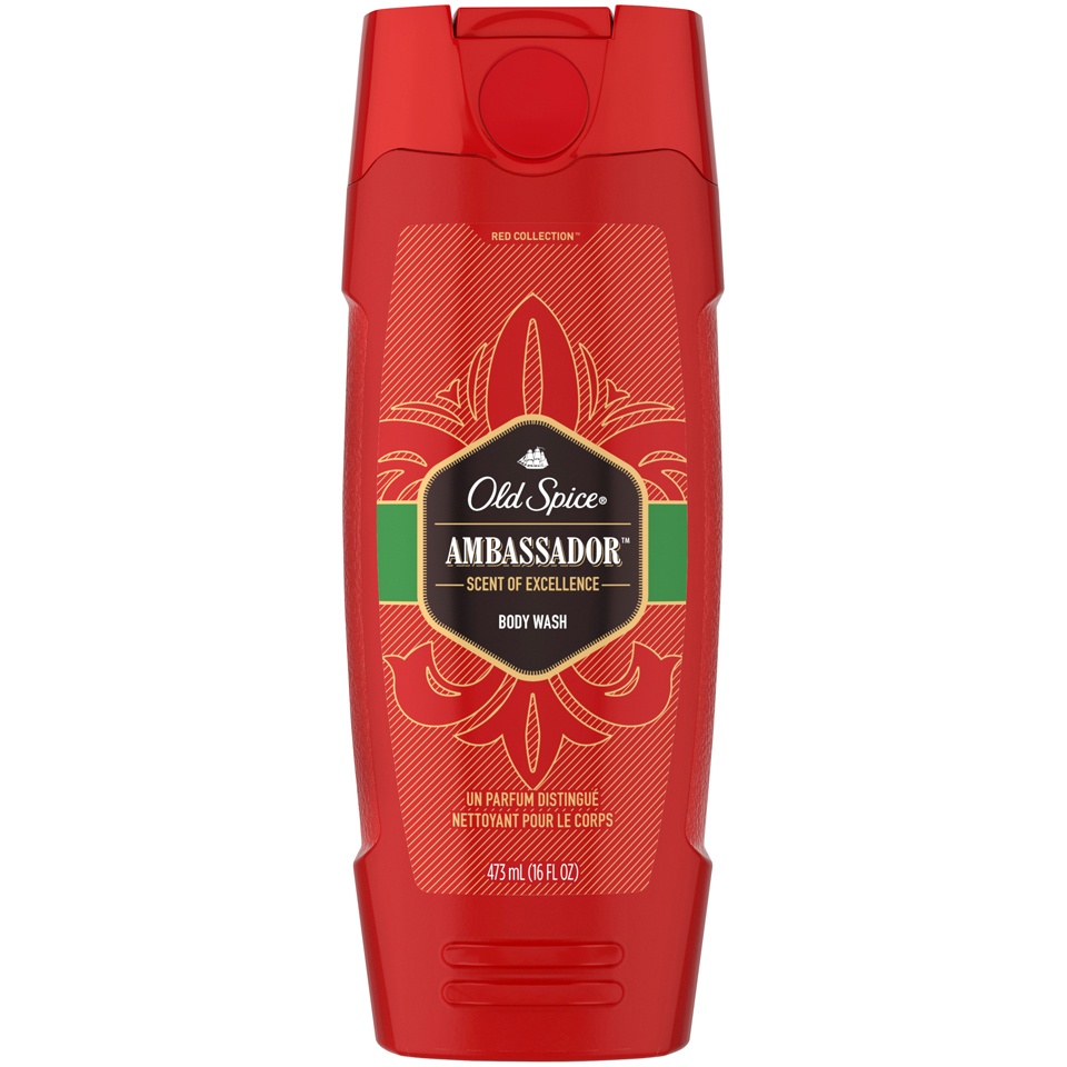 slide 1 of 1, Old Spice Red Collection Ambassador Body Wash, 16 oz