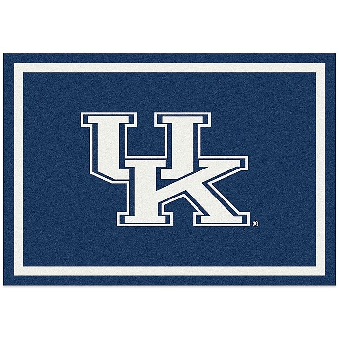 slide 1 of 1, NCAA University of Kentucky Medium Fanatic Spirit Rug, 5 ft 4 in x 7 ft 8 in