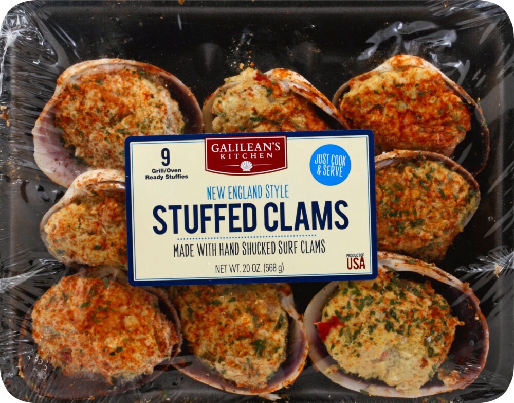 slide 1 of 1, Galileans Kitchen Stuffed Clams 9 ea, 9 ct