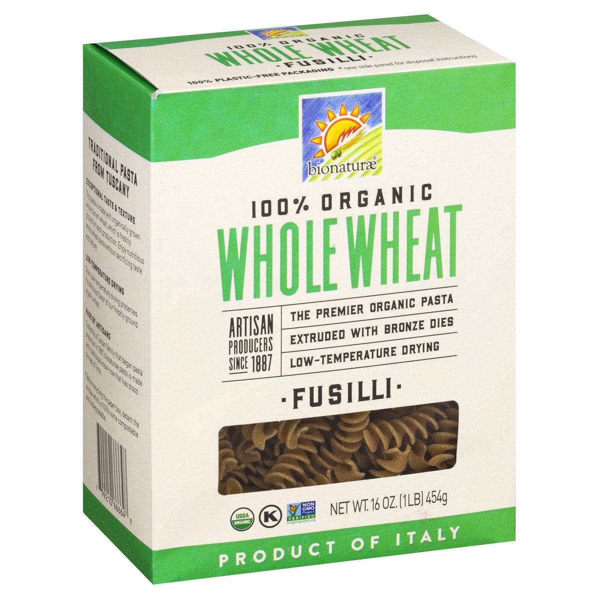 slide 5 of 10, bionaturae Whole Wheat Fusilli 16 oz, 16 oz
