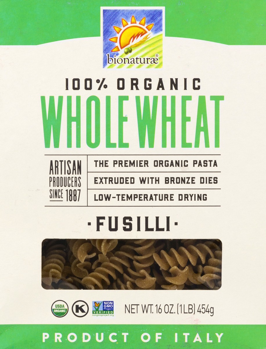 slide 6 of 10, bionaturae Whole Wheat Fusilli 16 oz, 16 oz