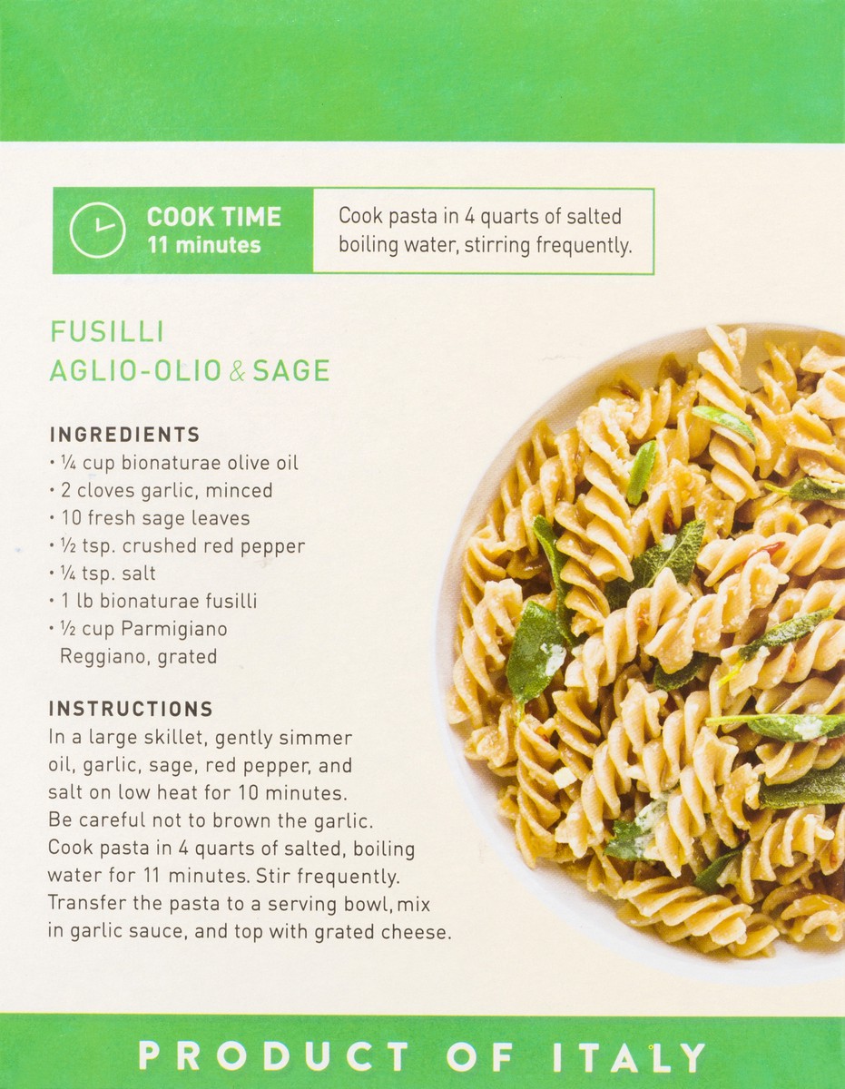 slide 8 of 10, bionaturae Whole Wheat Fusilli 16 oz, 16 oz