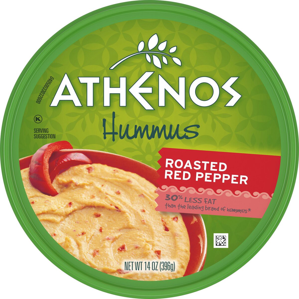 slide 6 of 9, Athenos Roasted Red Pepper Hummus, 14 oz Tub, 14 oz