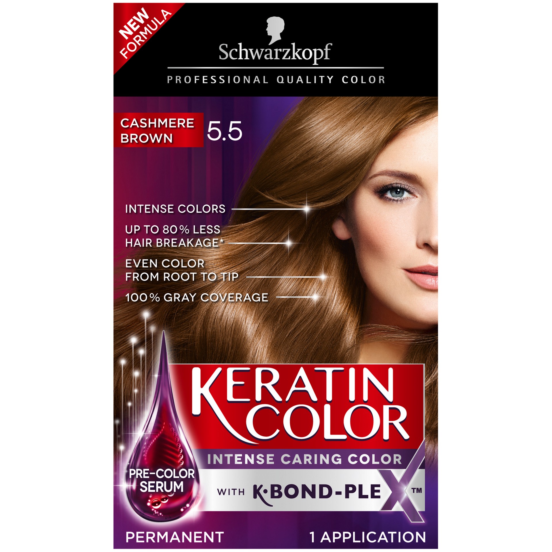 slide 2 of 4, Schwarzkopf Permanent Hair Color Cream, 5.5 Cashmere Brown, 6.20 fl oz