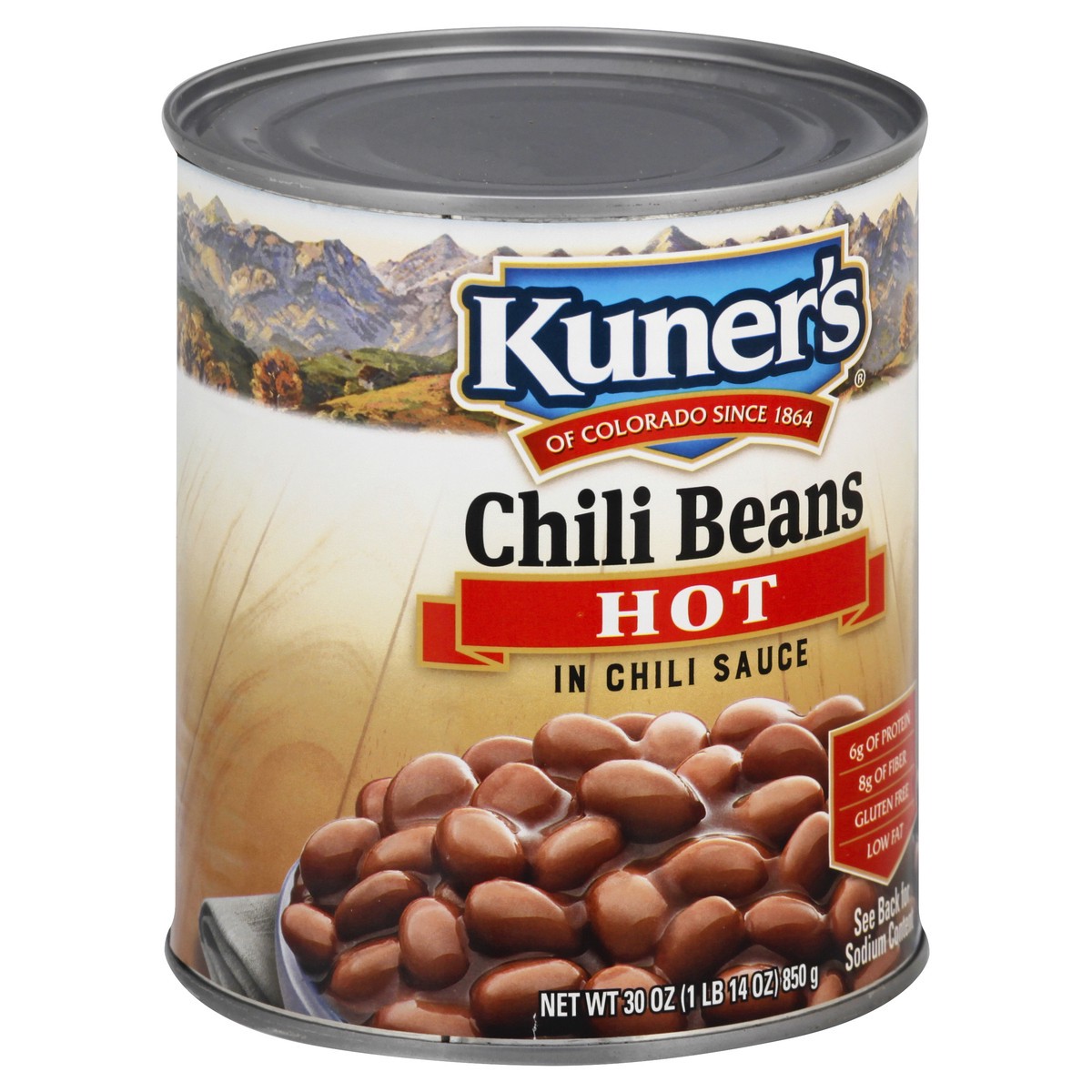 slide 10 of 12, Kuner's Hot Chili Beans 30 oz, 30 oz