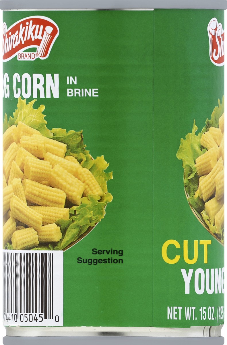 slide 3 of 6, Shirakiku Cut Young Corn in Brine, 15 oz