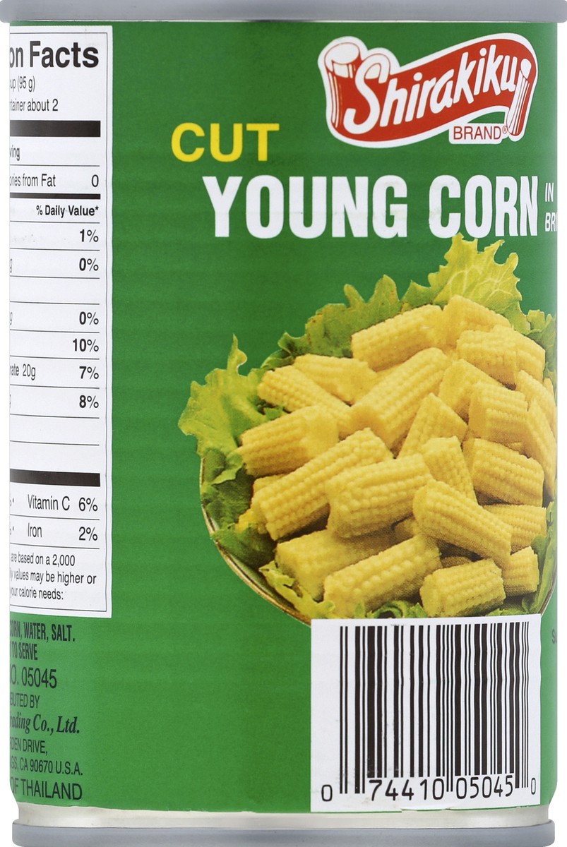 slide 6 of 6, Shirakiku Cut Young Corn in Brine, 15 oz