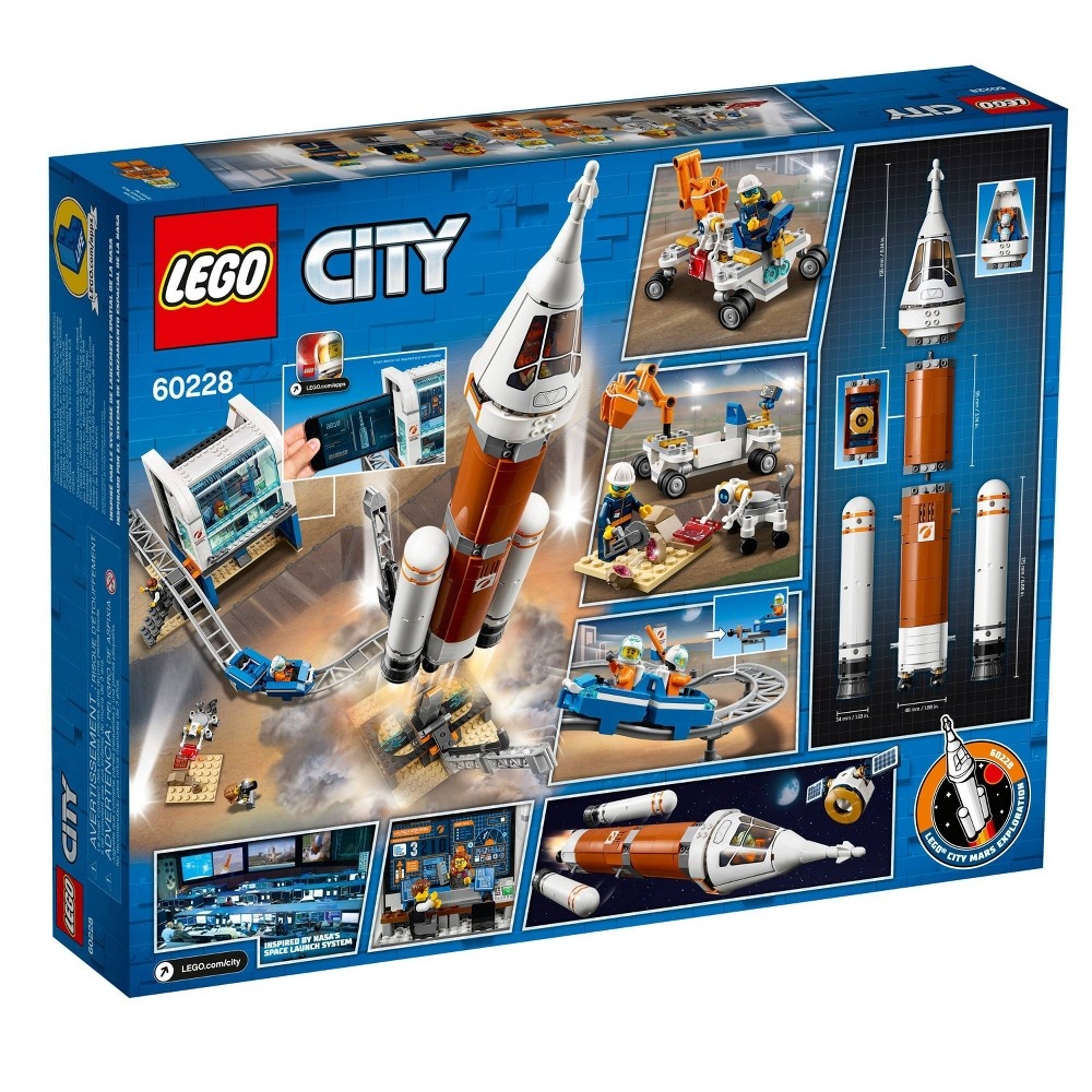 slide 4 of 5, LEGO City Space Deep Space Rocket and Launch Control 60228 Model Rocket Building Kit with Minifigures, 1 ct