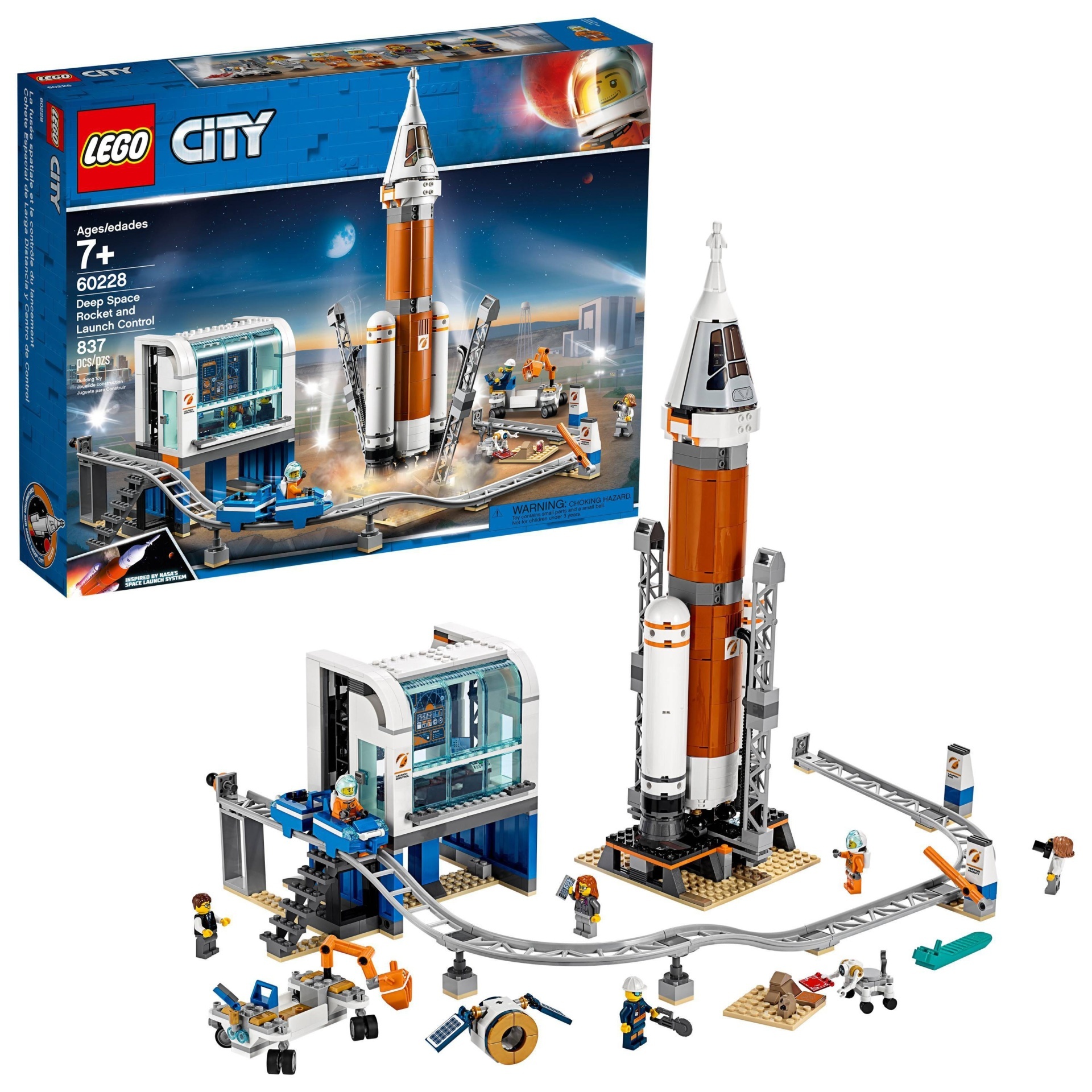 slide 1 of 5, LEGO City Space Deep Space Rocket and Launch Control 60228 Model Rocket Building Kit with Minifigures, 1 ct