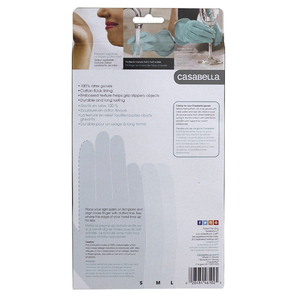 slide 2 of 5, Casabella Waterblock Premium Gloves - Medium, 1 ct
