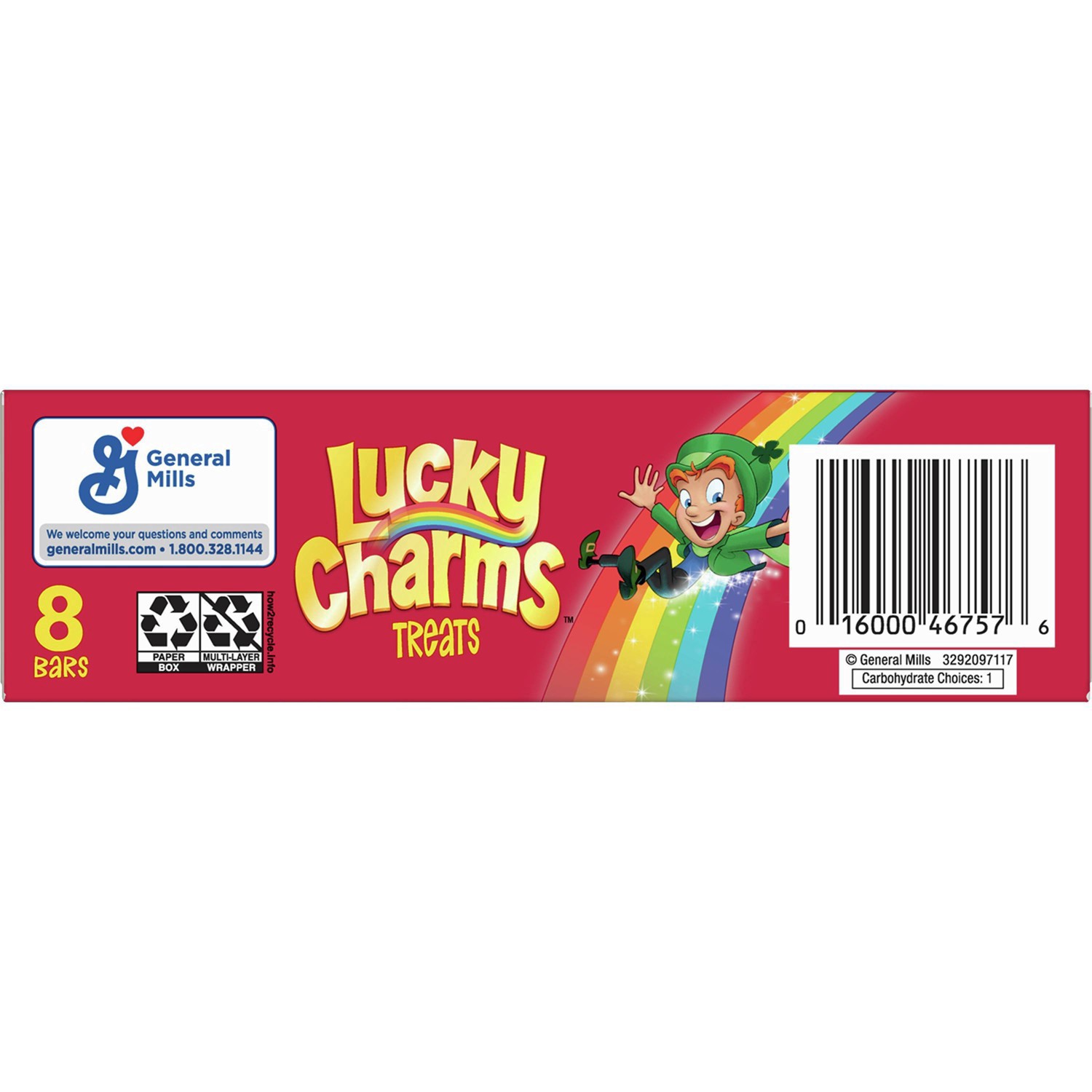 slide 8 of 12, Lucky Charms Marshmallow Treat Bars, Snack Bars, Limited Edition St. Patrick''s Day Packaging, 6.8 oz, 8 ct, 8 ct