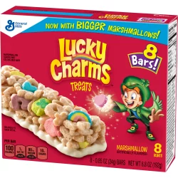 Lucky Charms Marshmallow Treats, 8 Cereal Bars