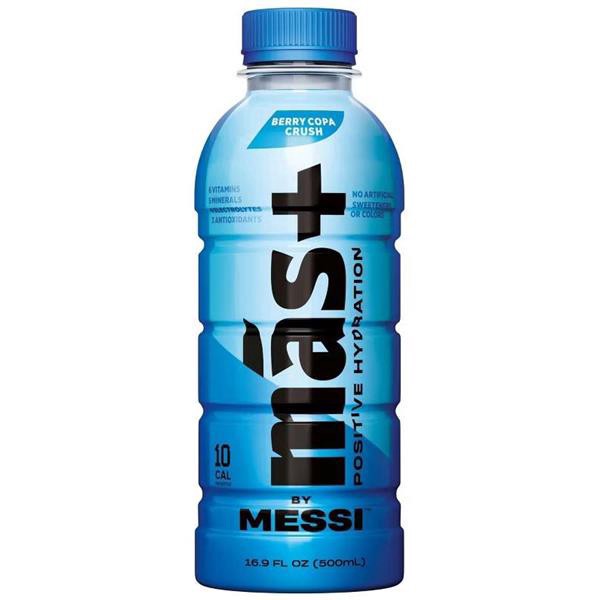 slide 1 of 1, Más+ By Messi Berry Copa Crush Positive Hydration, 16.9 fl oz