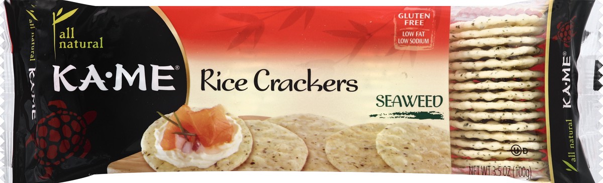 slide 5 of 5, KA-ME Rice Cracker Seaweed, 3.5 oz