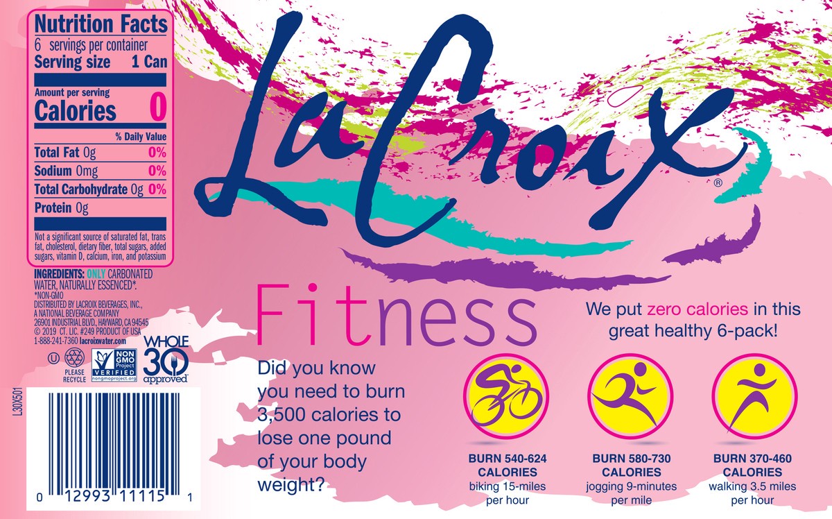 slide 3 of 7, La Croix Passion Fruit Sparkling Water 6 - 12 fl oz Cans, 6 ct