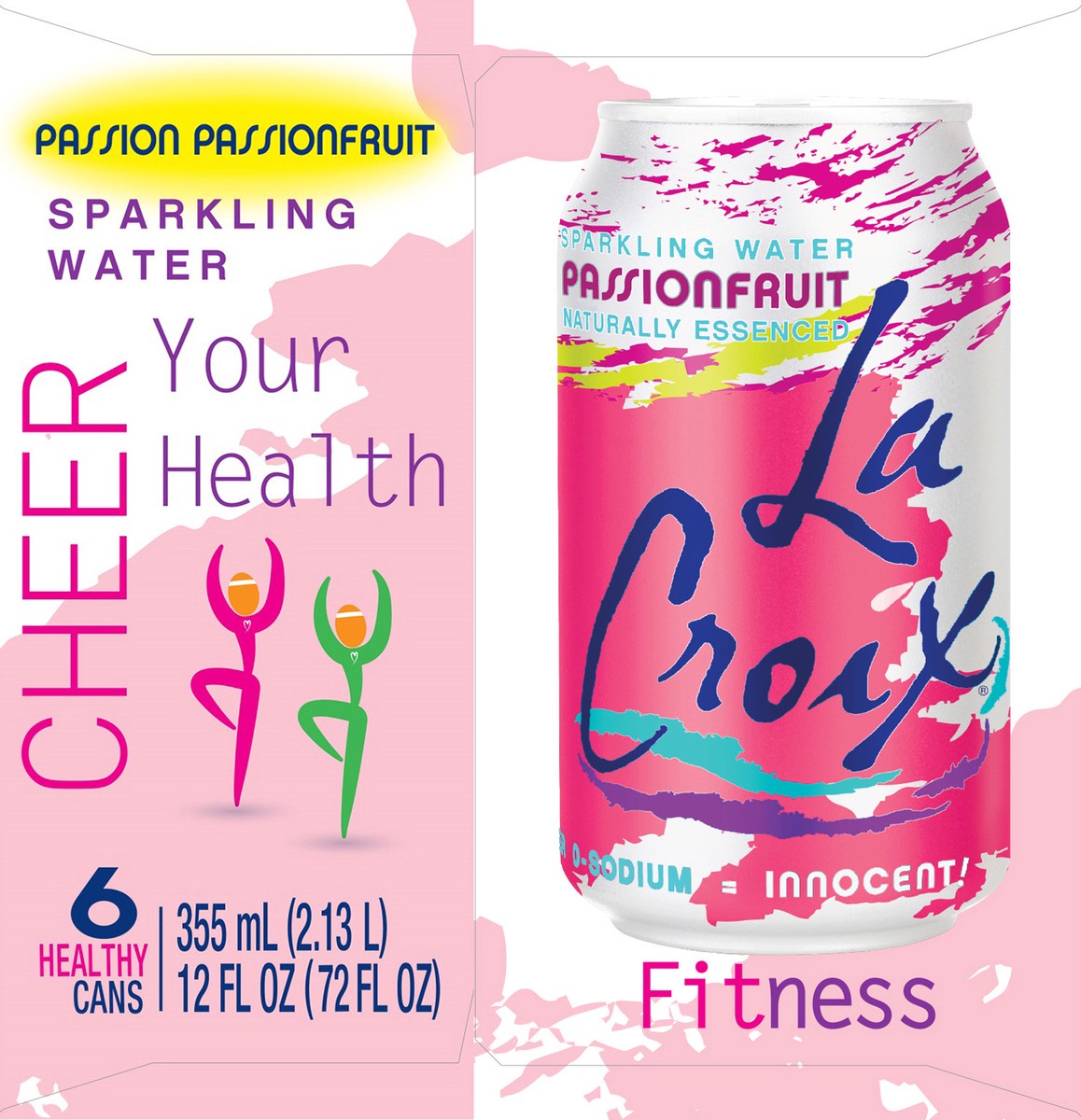 slide 6 of 7, La Croix Passion Fruit Sparkling Water 6 - 12 fl oz Cans, 6 ct