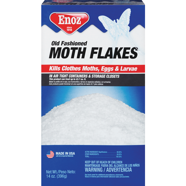 slide 1 of 1, Enoz Old Fashioned Moth Flakes, 14 oz