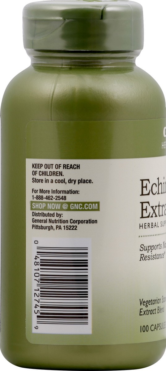 slide 3 of 6, GNC Echinacea Extract 100 ea, 100 ct