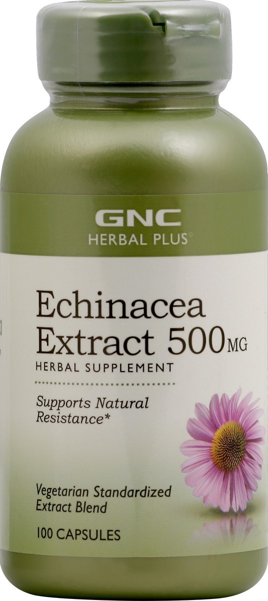 slide 5 of 6, GNC Echinacea Extract 100 ea, 100 ct