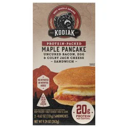Kodiak Cakes Breakfast Sandwich, Bacon & Colby Cheese 9.24oz