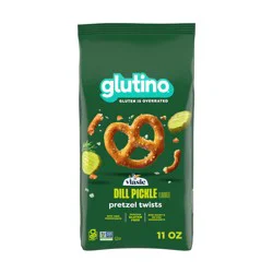 Glutino Vlasic Gluten Free Dill Pickle Pretzel Twists, Gluten Free Snacks, 14.1 oz.