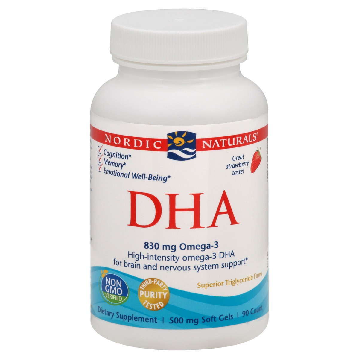 slide 3 of 11, Nordic Naturals Dha Strawberry, 90 ct