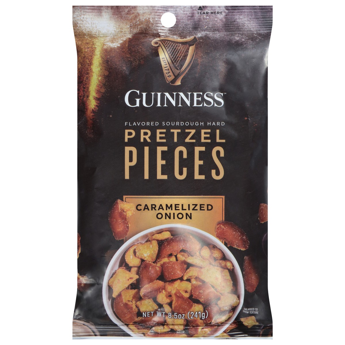 slide 1 of 4, Guinness Caramelized Onion Pretzel Pieces 8 oz, 8.5 oz