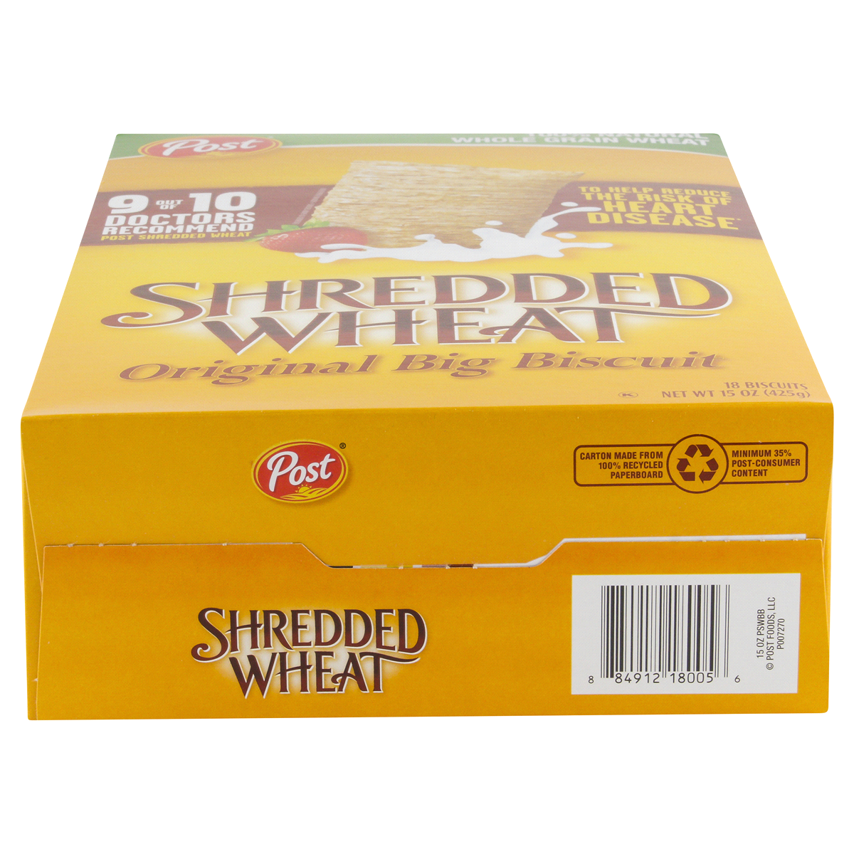 slide 4 of 6, Post Shredded Wheat Big Biscuit Cereal, 15 oz