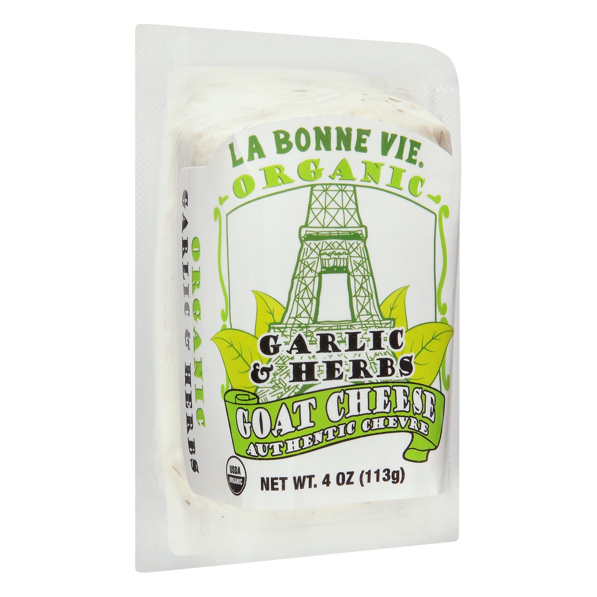 slide 7 of 11, La Bonne Vie Goat Cheese, Organic, Garlic & Herbs, 4 oz