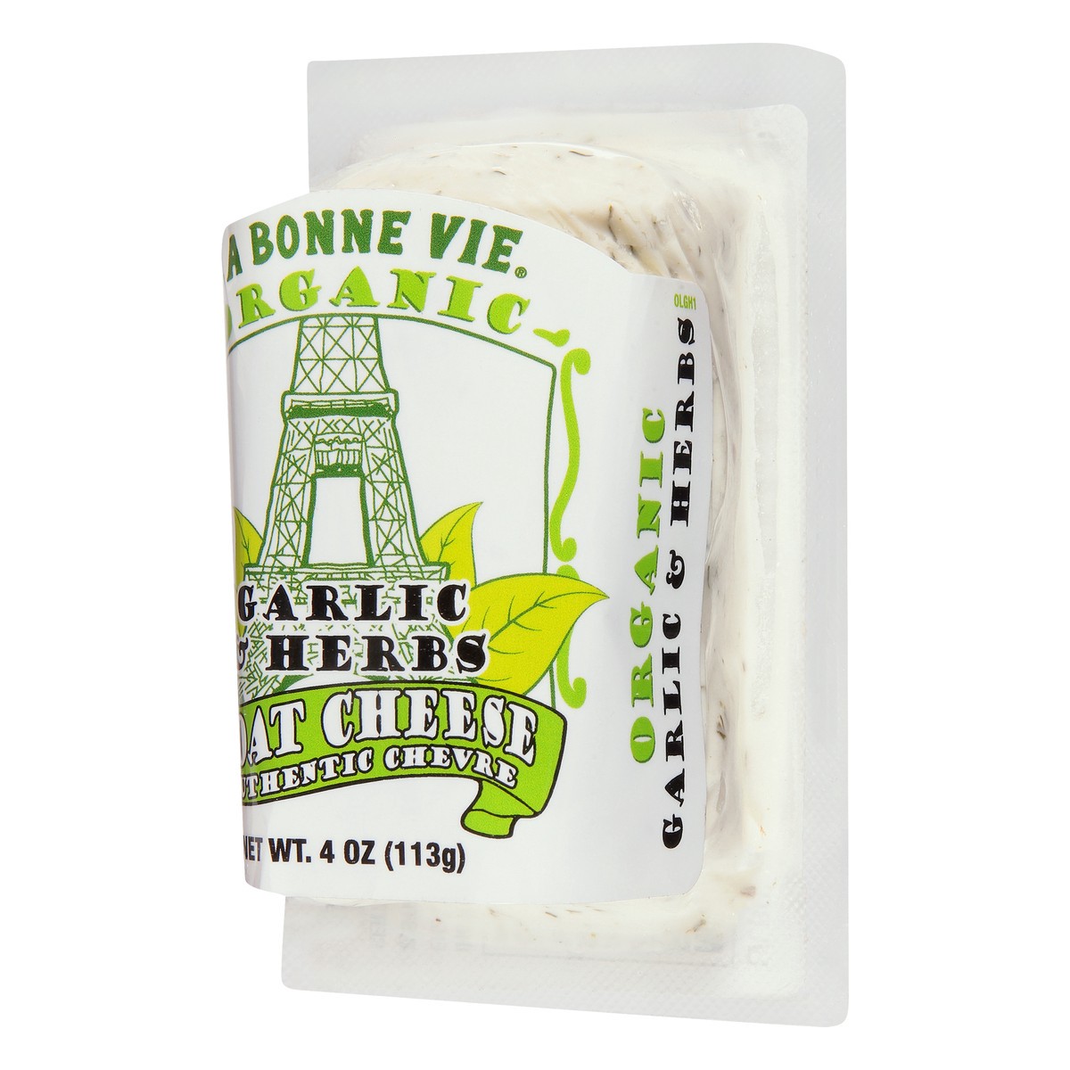 slide 10 of 11, La Bonne Vie Goat Cheese, Organic, Garlic & Herbs, 4 oz