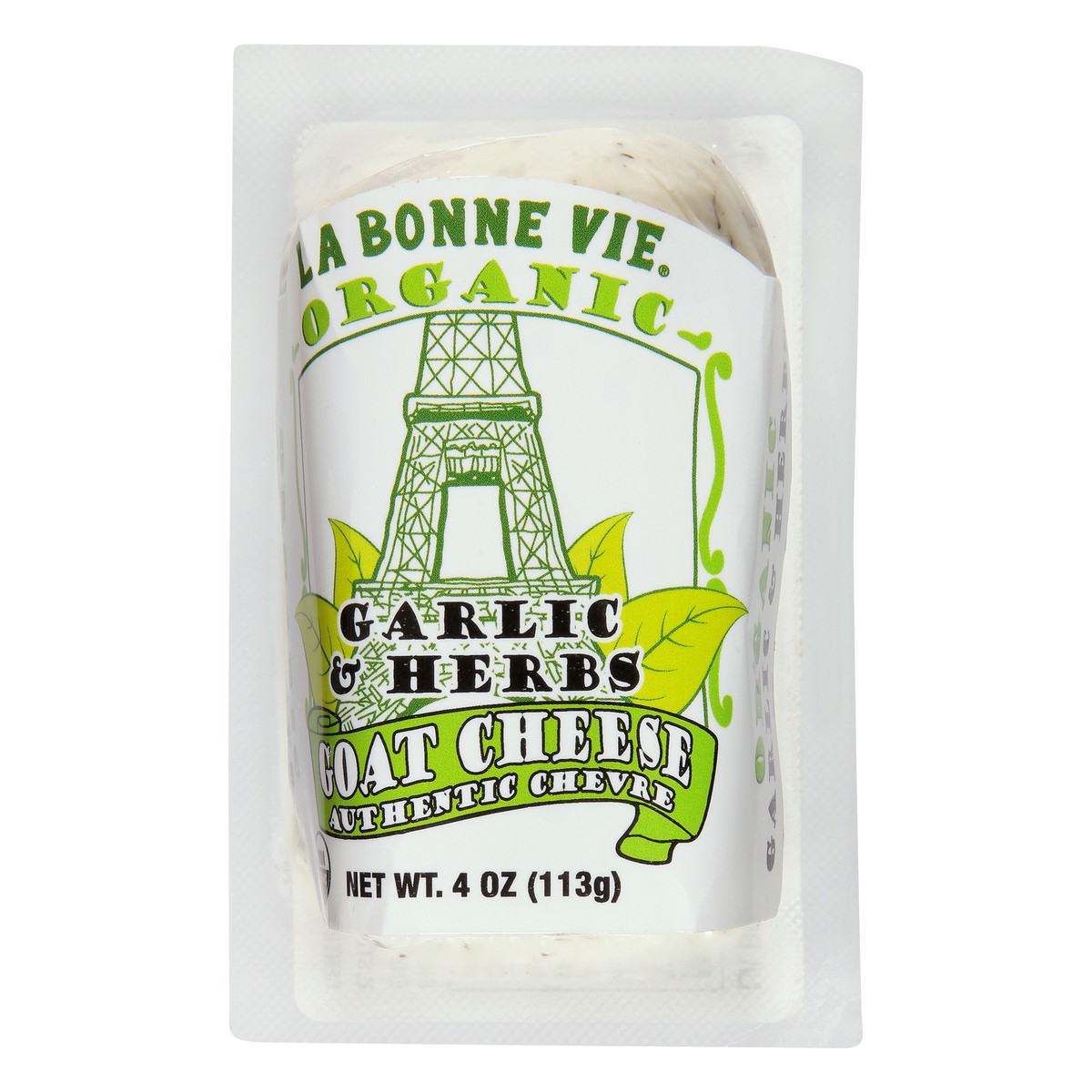 slide 11 of 11, La Bonne Vie Goat Cheese, Organic, Garlic & Herbs, 4 oz